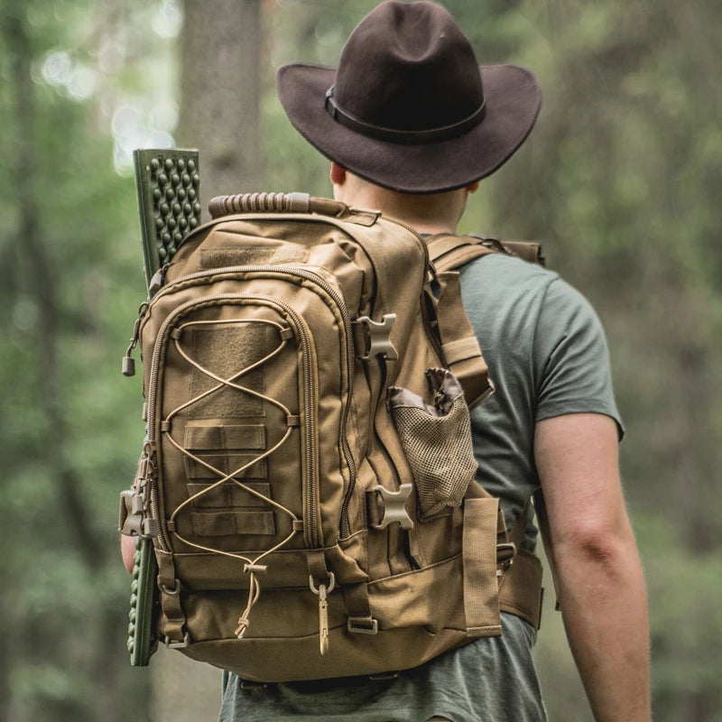 65L Outdoor Tactical Backpack Men's Hiking Bag Large Capacity - Great Outdoors and More 25