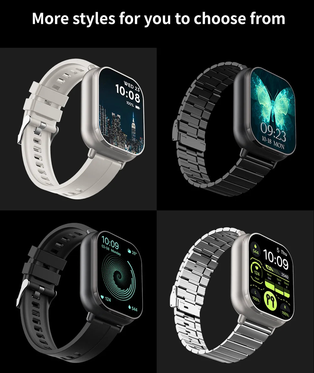 2 in 1 Built-in Smartwatch with Earphone Multi-Sport NFC Call Smart Watch with Earbuds Headphone for iPhone Android Smartphone