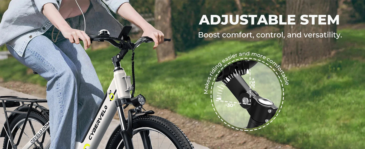 1000 Peak Electric Bike for Adults 80 Miles Removable Battery 26 Inch Electric E Bike with 7 Speed Adult Electric Bicycles