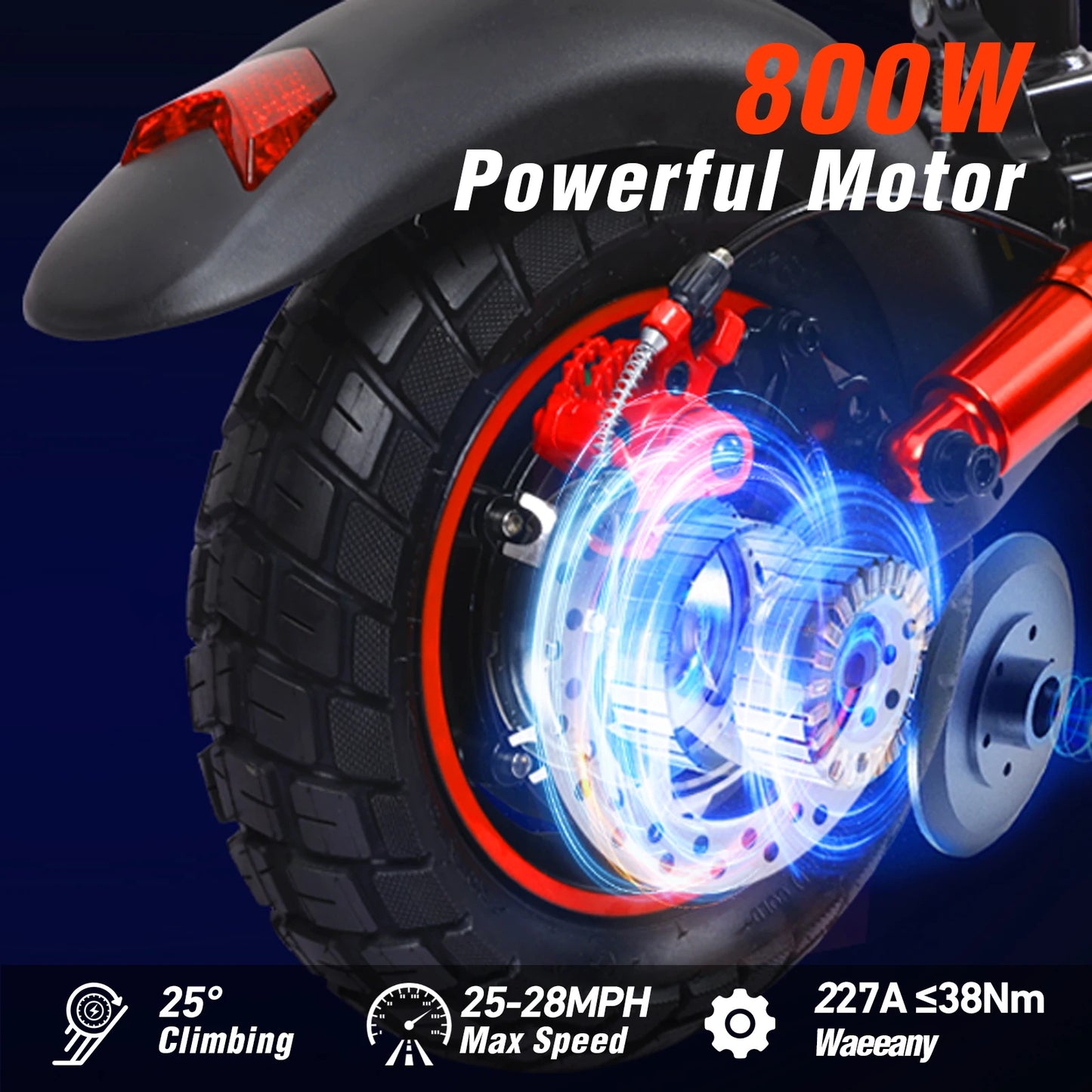 E Scooter J01 Aluminum Alloy Folding Off Road Inflatable Tires 800 W 48V Double Disc Brake IPX5