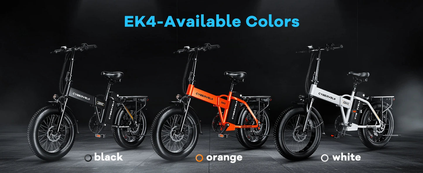 1000W Folding Electric Bike with 48V 20AH Large Removable Battery 30 MPH Top Speed and 80 Miles Max Range 20 Inch Fat Tire E Bike