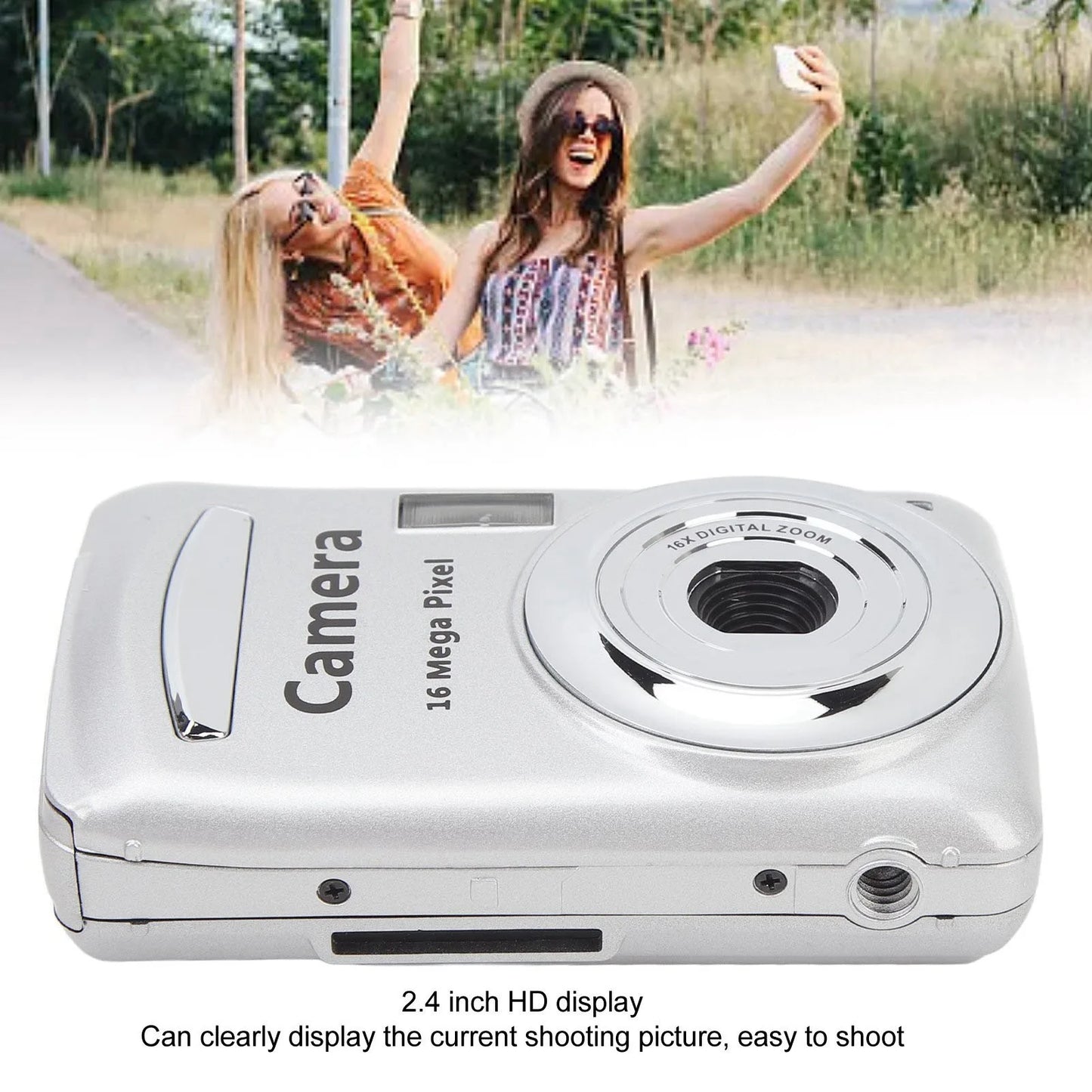 2.4 In Portable Camera 16X Digital Zoom 1080P 16MP Auto Focus