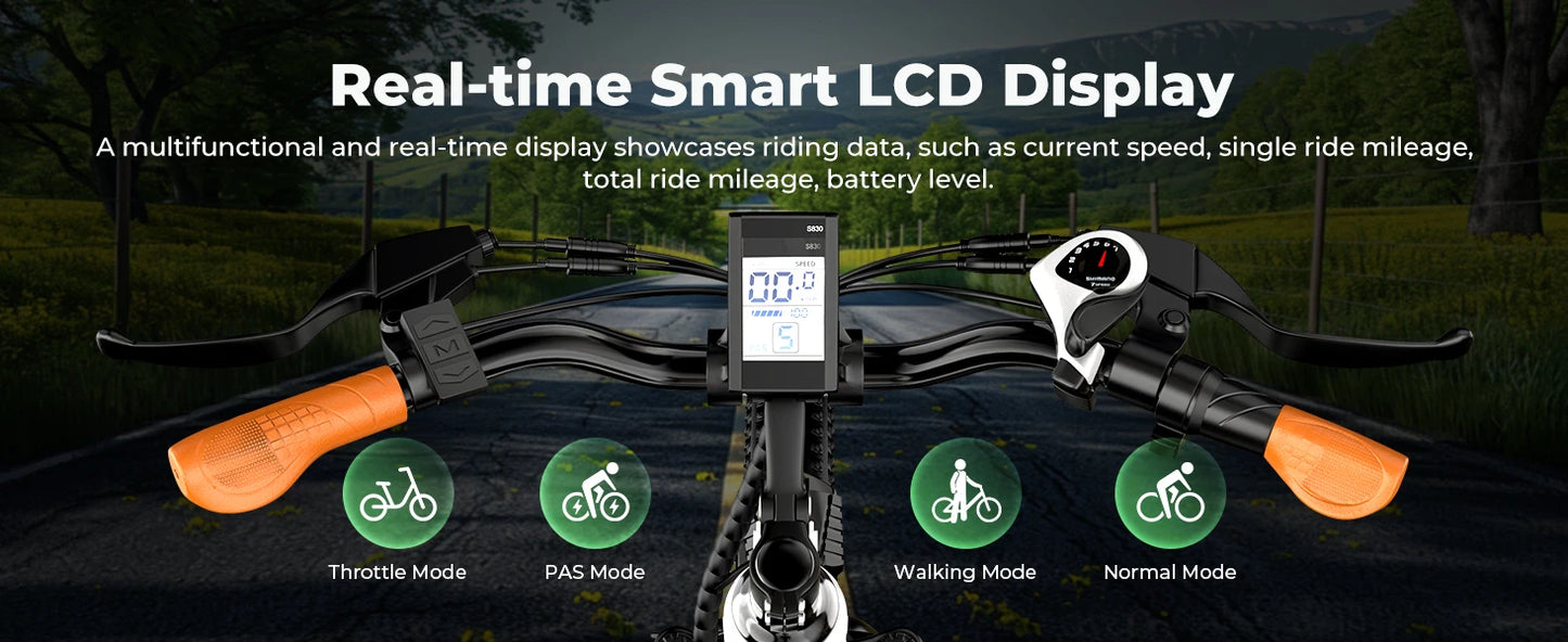 1000 Peak Electric Bike for Adults 80 Miles Removable Battery 26 Inch Electric E Bike with 7 Speed Adult Electric Bicycles