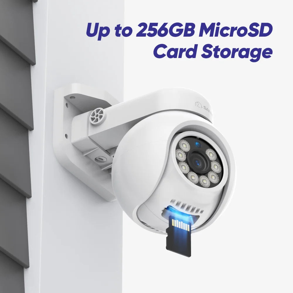 Sannce 4K POE Camera H265 Human Detection Smart Tracking Full Color ONVIF 8MP IP Security Camera Video Surveillance Protection