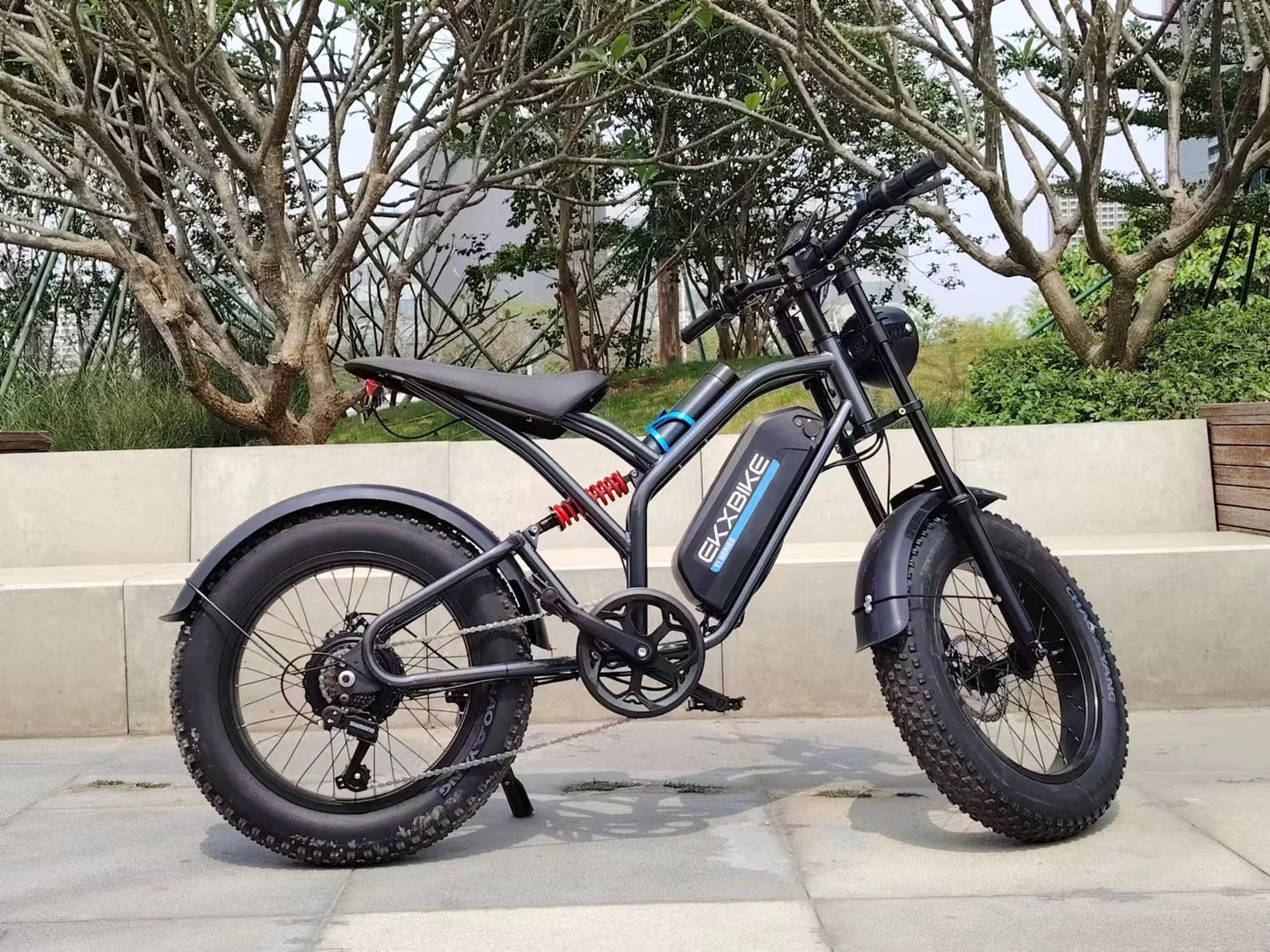 EKX T1 Electric Bike 20 Inch Fat Tires 1000W Motor 48V Battery