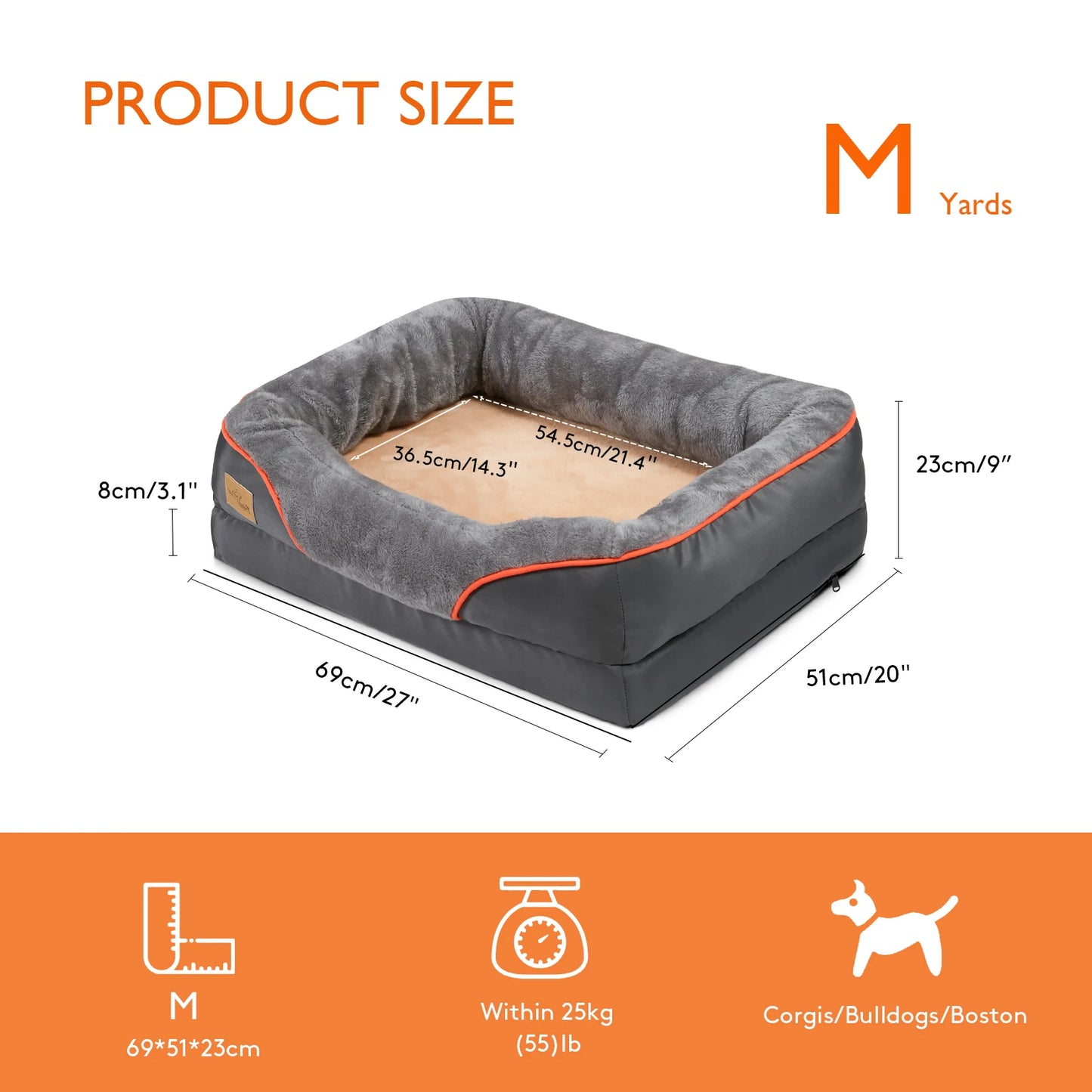 L XL 2XL 3XL Dog Bed Super Soft Orthopedic Foam Pet Bed - Great Outdoors and More 25