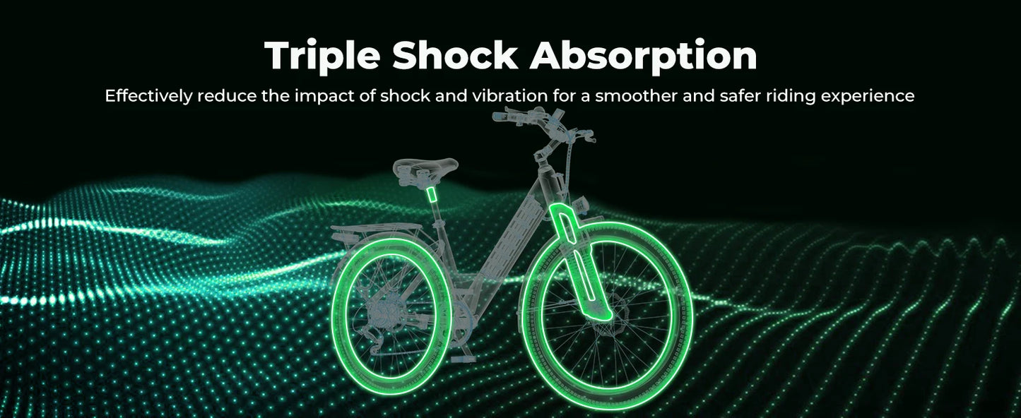 1000 Peak Electric Bike for Adults 80 Miles Removable Battery 26 Inch Electric E Bike with 7 Speed Adult Electric Bicycles