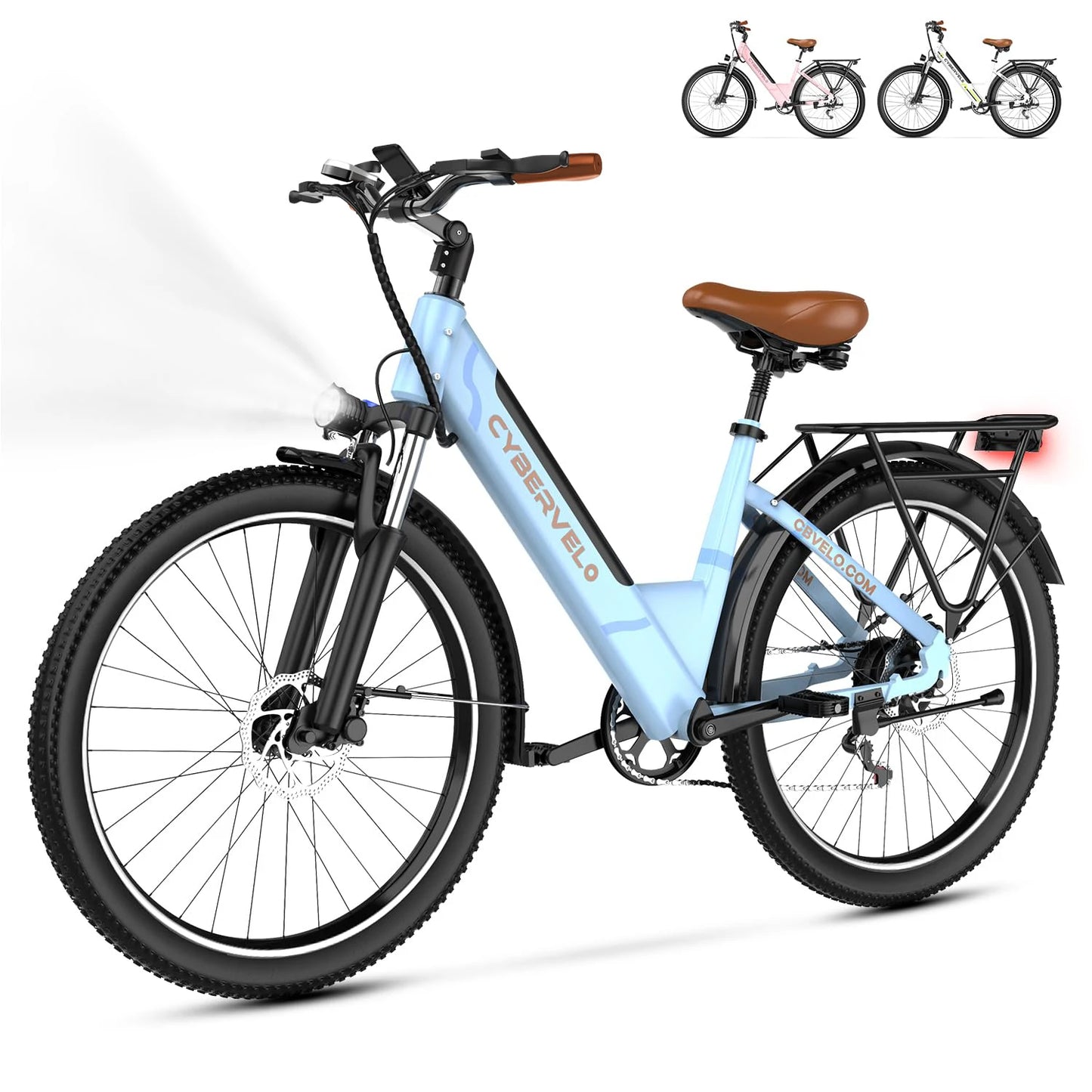1000 Peak Electric Bike for Adults 80 Miles Removable Battery 26 Inch Electric E Bike with 7 Speed Adult Electric Bicycles