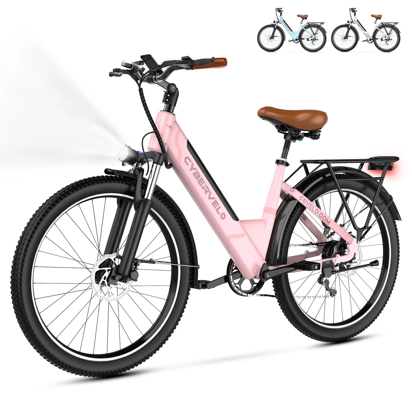 1000 Peak Electric Bike for Adults 80 Miles Removable Battery 26 Inch Electric E Bike with 7 Speed Adult Electric Bicycles