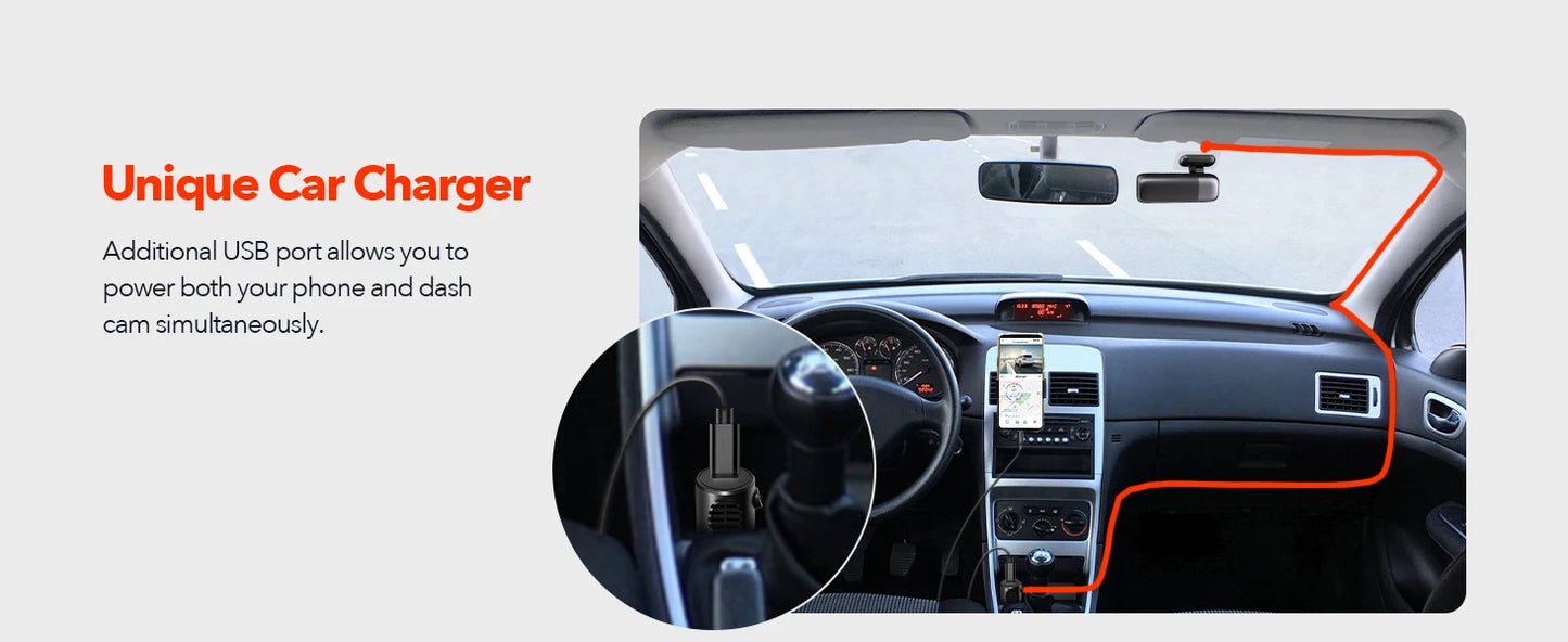 RedTiger F9 Dash Cam 4K Front and Rear WiFi GPS Car Camera with Parking Mode Night Vision Recorder App Control