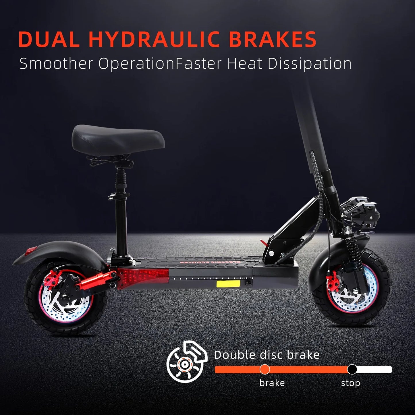 E Scooter J01 Aluminum Alloy Folding Off Road Inflatable Tires 800 W 48V Double Disc Brake IPX5