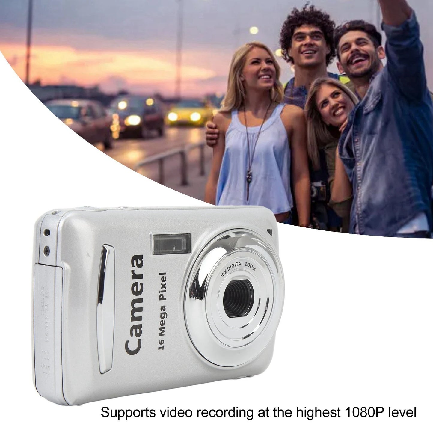 2.4 In Portable Camera 16X Digital Zoom 1080P 16MP Auto Focus