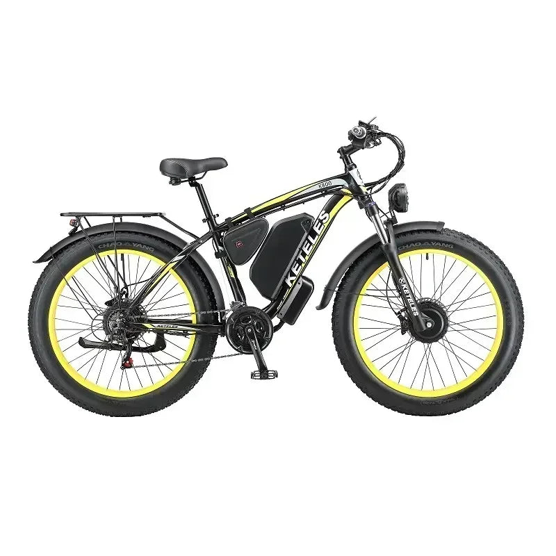 Electric Bicycle KETELES K800 2000W High Power Motor 48V 23Ah Battery Adult Electric Bike 26 Inch Tire Mountain Off-Road Ebike