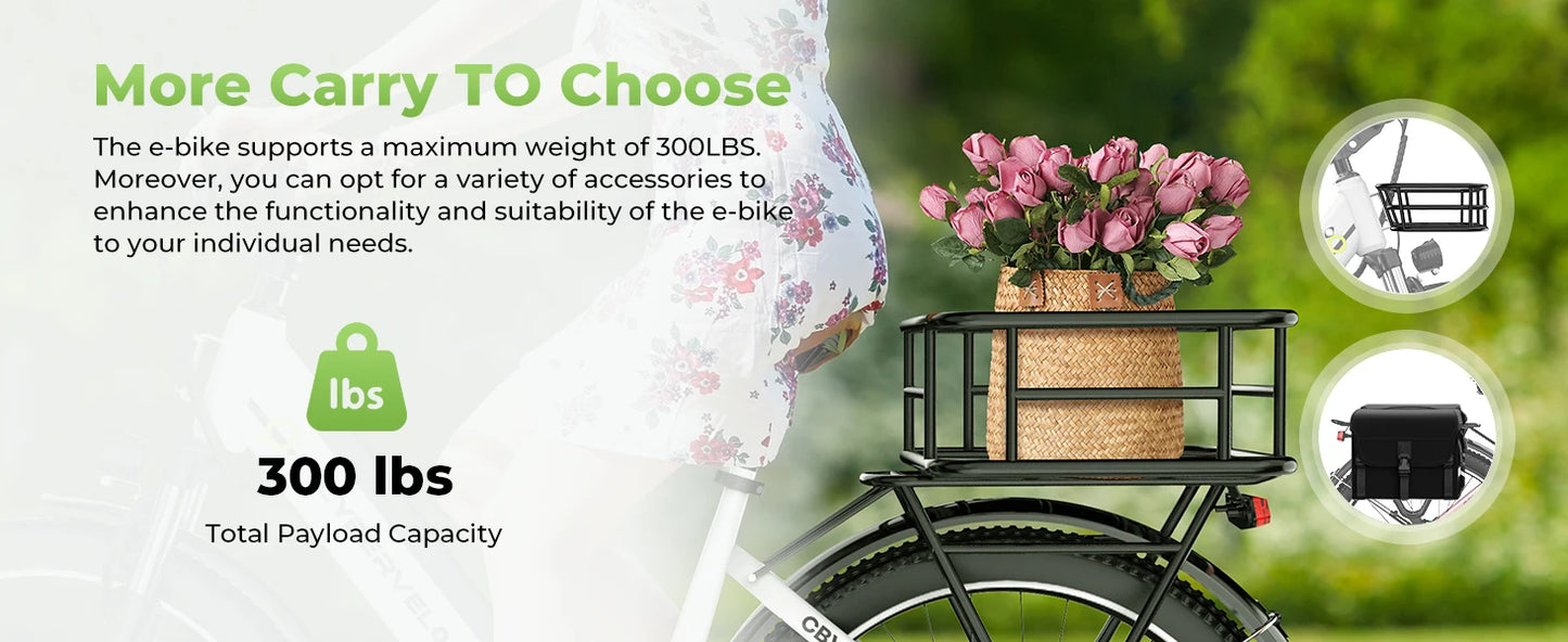 1000 Peak Electric Bike for Adults 80 Miles Removable Battery 26 Inch Electric E Bike with 7 Speed Adult Electric Bicycles