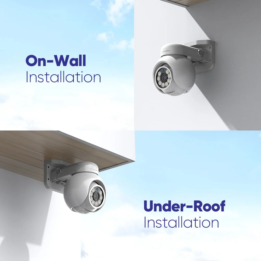 Sannce 4K POE Camera H265 Human Detection Smart Tracking Full Color ONVIF 8MP IP Security Camera Video Surveillance Protection