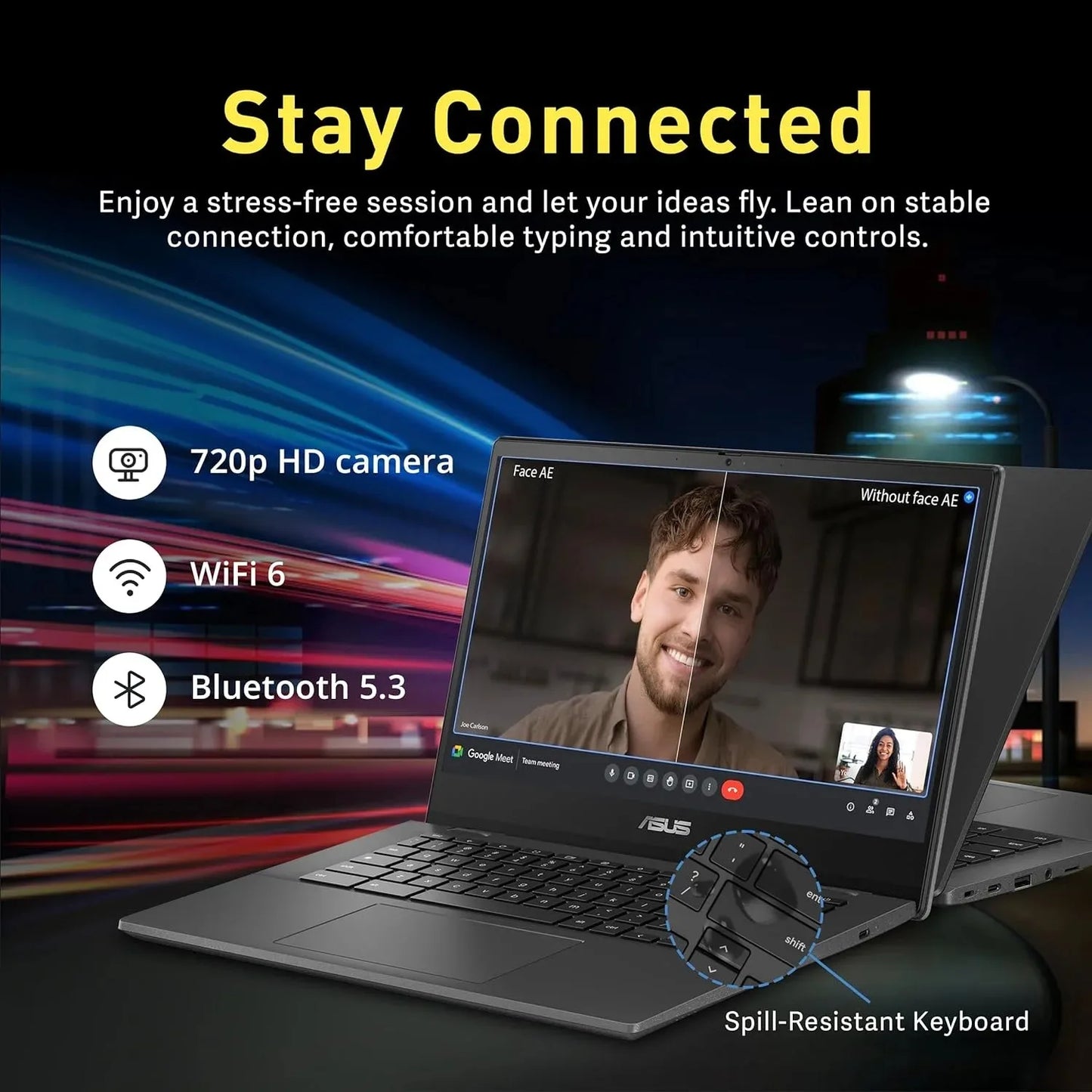 Asus Chromebook 14 Inch Business Laptop MediaTek Kompanio 520 4GB RAM 320GB Storage Gray Windows 11 Home - Great Outdoors and More 25