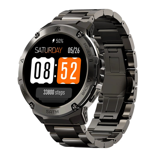 HIDAMEL T3E GPS Smart Watch For Men Compass Altimeter Altitude Stainless Steel Shell 5ATM Waterproof - Great Outdoors and More 25