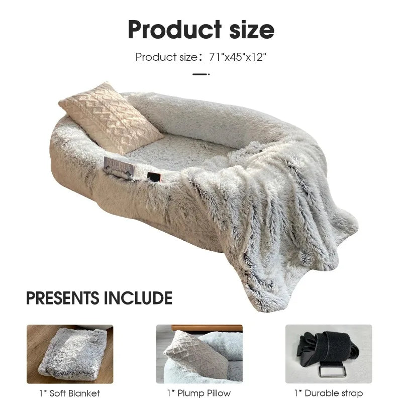 Human Dog Bed, Washable 71''x45''x12'' Orthopedic Bed - Great Outdoors and More 25