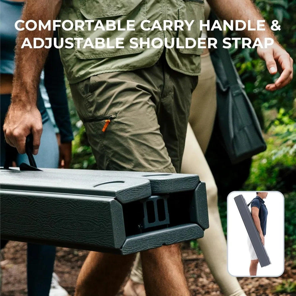 Cococabana X Camphor Portable Folding Table with Adjustable Shoulder Strap for Camping - Great Outdoors and More 25
