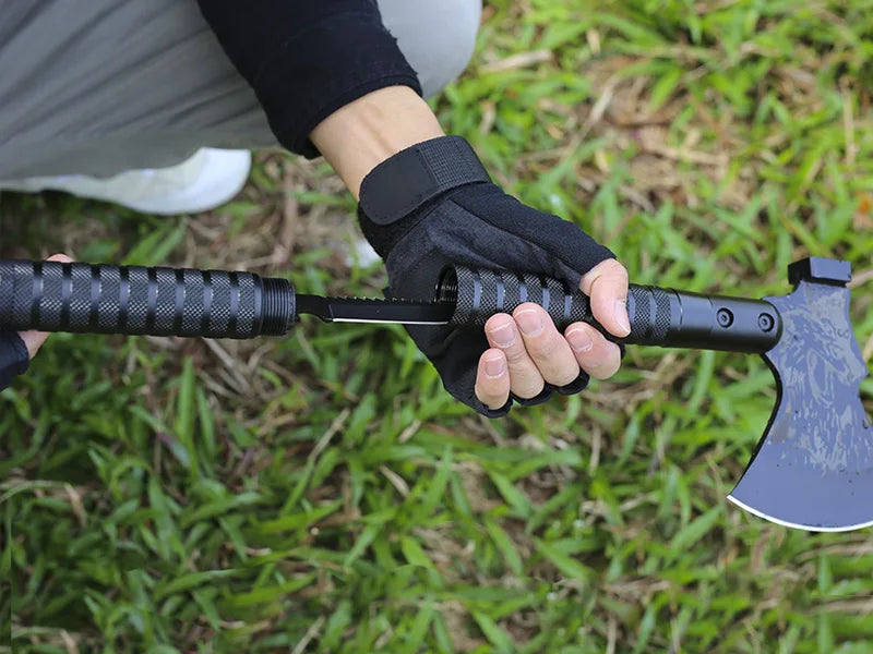 Tactical Folding Survival Axe w/Hammer & Nylon Sheath - Great Outdoors and More 25