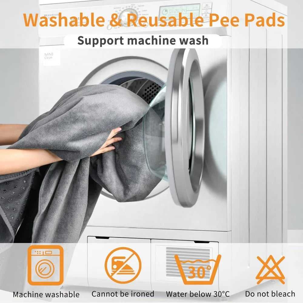 2 Packs Extra Large Reusable Dog Mat Non-Slip Washable Pee Pads - Great Outdoors and More 25