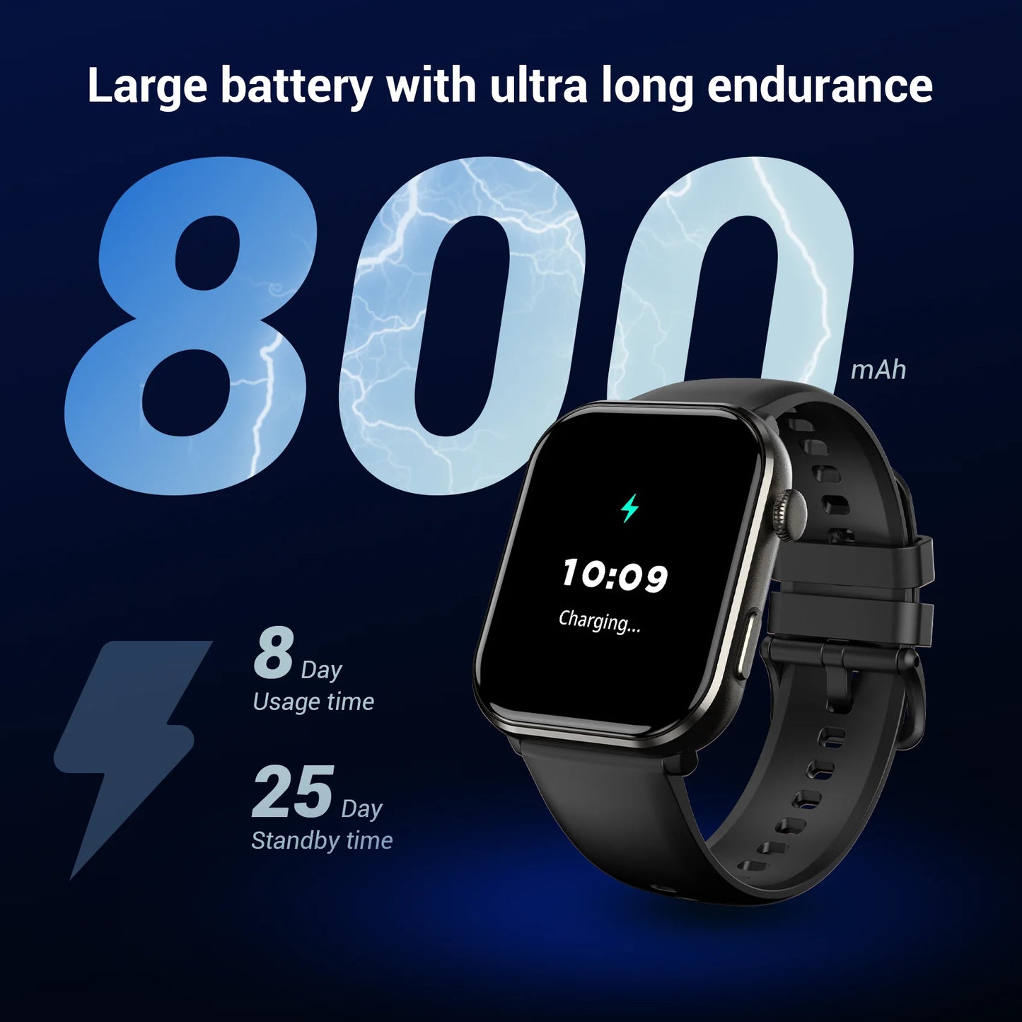 Blackview 2025 New Bluetooth Smartwatch 1.96 Inch AMOLED HD Display Health Monitoring Sport Fitness Watch for Men and Women