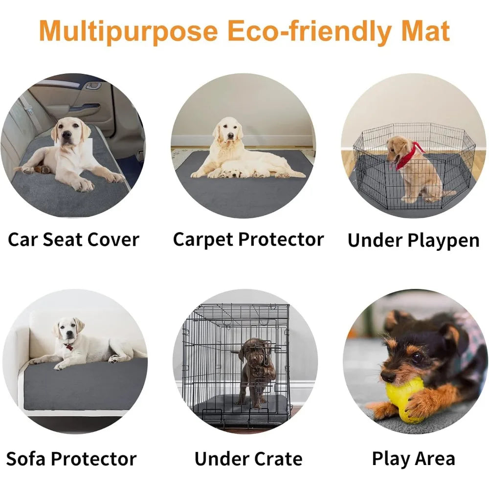 2 Packs Extra Large Reusable Dog Mat Non-Slip Washable Pee Pads - Great Outdoors and More 25