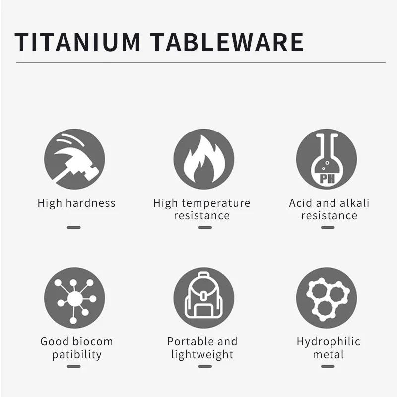Camping Titanium Spork Spoon Outdoor Lightweight Fork Tableware