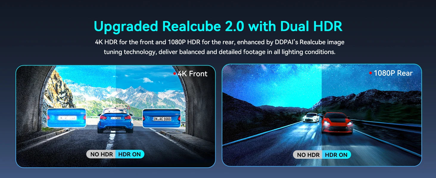 2025 New DDPAI 4K Dash Cam Z60 Pro Front and Rear Car Camera with SONY STARVIS2 Sensor 5GHz Wi-Fi GPS and ADAS Car DVR - Great Outdoors and More 25