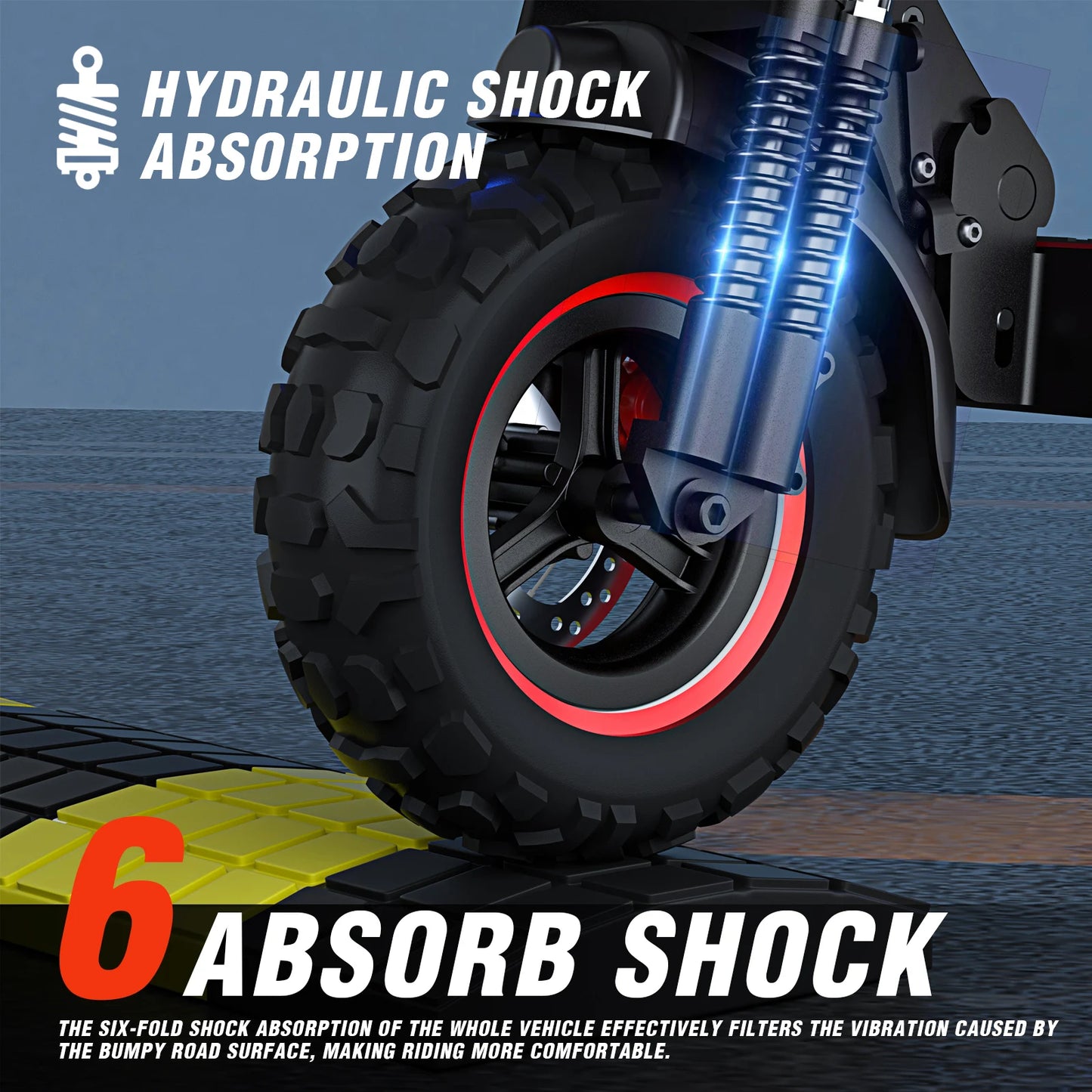 E Scooter J11MAX Foldable Waterproof Adult Electric Scooter 11 Inch Off Road Tires 48V 1200W 18Ah Configuration