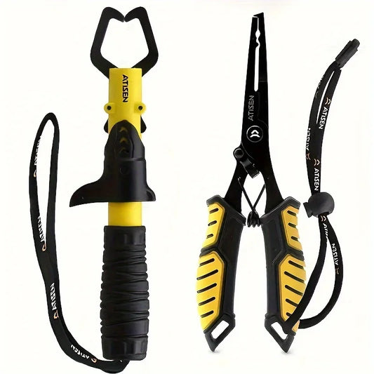 2-Piece Durable Stainless Steel Fishing Pliers for Easy Fish Control