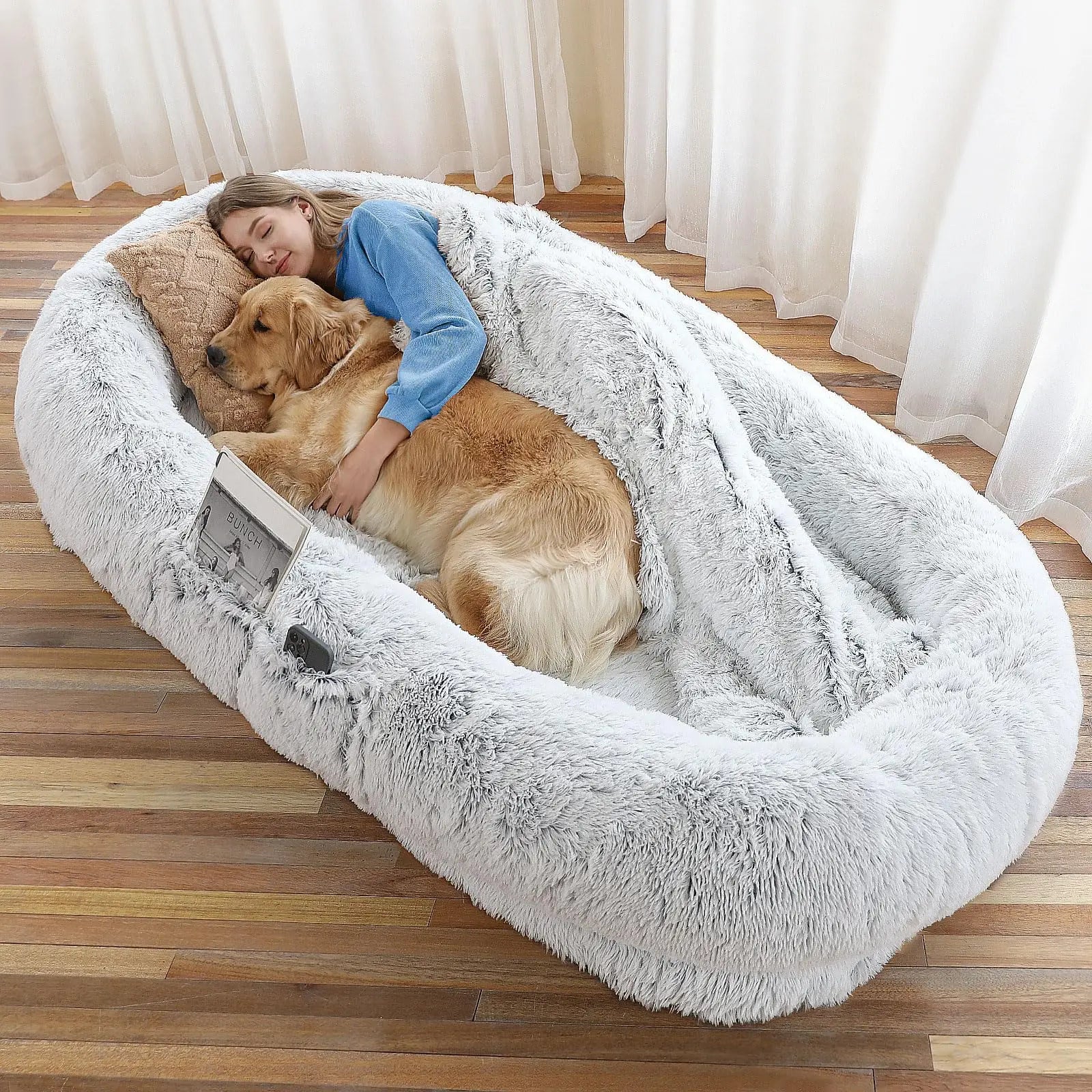 Human Dog Bed, Washable 71''x45''x12'' Orthopedic Bed - Great Outdoors and More 25