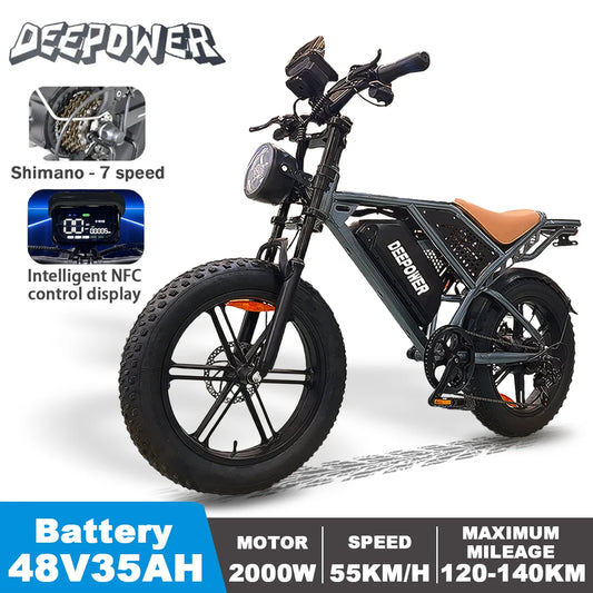 DEEPOWER S7 2000W Electric Bike Off-Road Adult Ebike - Great Outdoors and More 25
