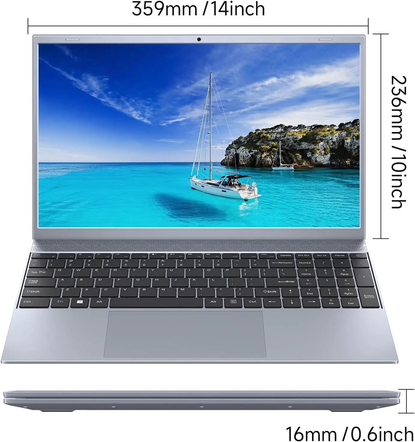 15.6 Inch Laptop Intel Pentium J3710 8GB RAM 256GB SSD Windows 11 For Students And Business - Great Outdoors and More 25
