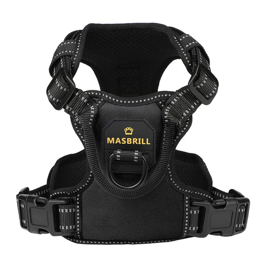 MASBRILL Dog Harness No Pull Nylon Adjustable Reflective - Great Outdoors and More 25