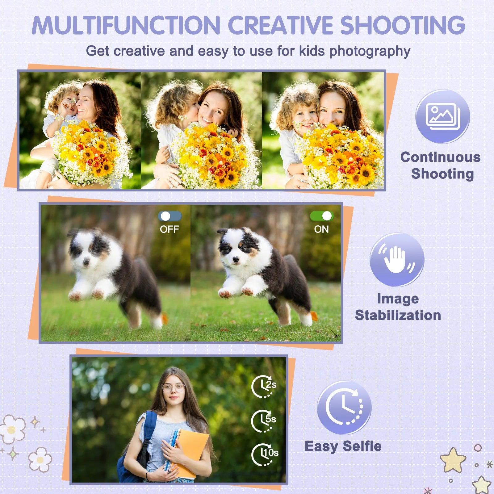 ZOSTUIC Digital Camera FHD 1080P 16X Zoom Compact Purple - Great Outdoors and More 25