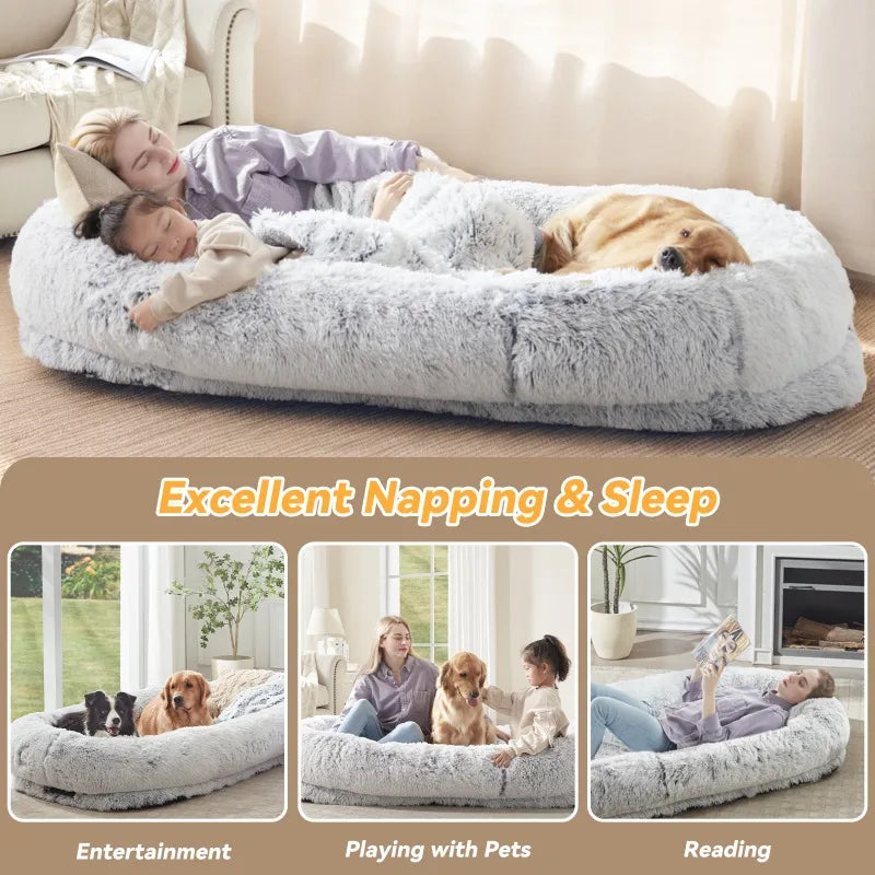 Human Dog Bed, Washable 71''x45''x12'' Orthopedic Bed - Great Outdoors and More 25