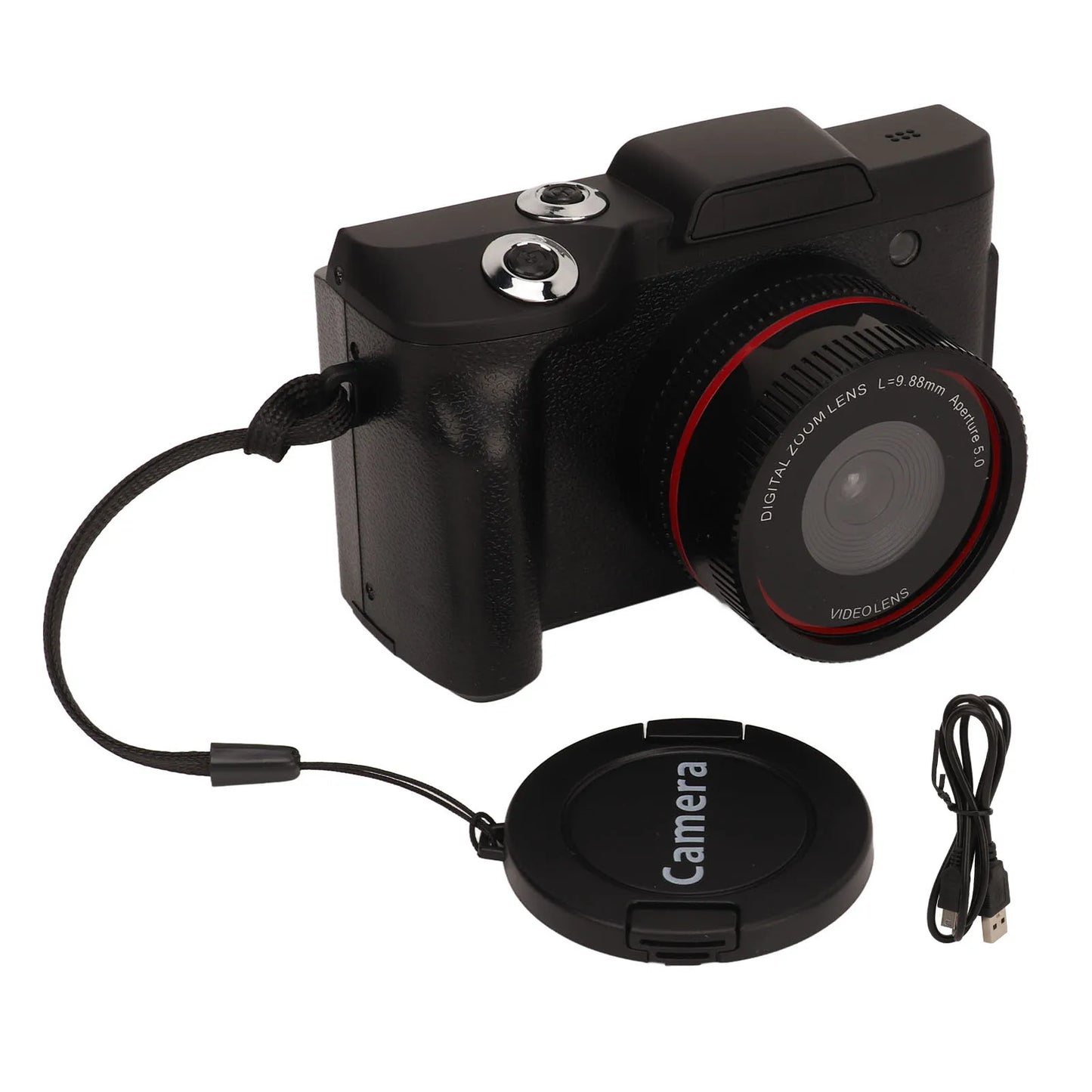 1080P Digital Camera 16MP HD Smart SLR Camera for Photography with Zoom Lens and SD Card Support