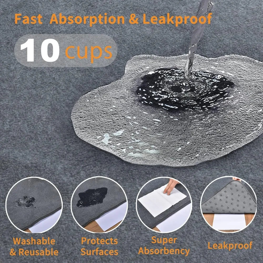 2 Packs Extra Large Reusable Dog Mat Non-Slip Washable Pee Pads - Great Outdoors and More 25