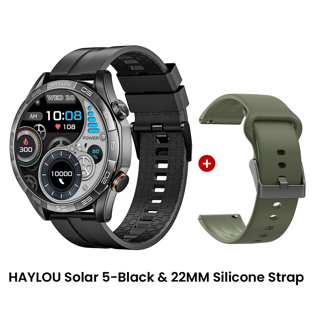 Haylou Solar 5 Voice Calling Smartwatch 1.58 Inch AMOLED