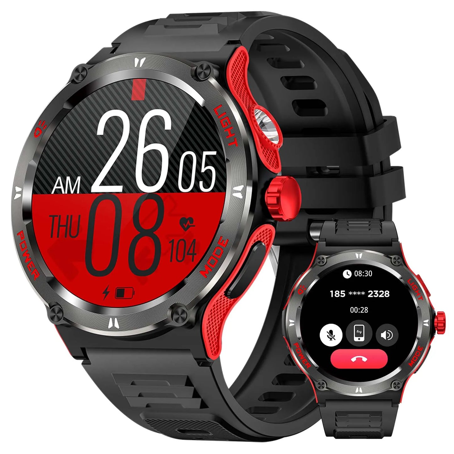 LaNikar Smart Watch 3ATM Waterproof 1.53" KT76 Men Sport - Great Outdoors and More 25