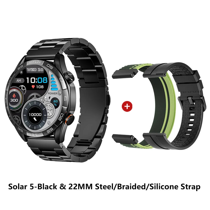 Haylou Solar 5 Voice Calling Smartwatch 1.58 Inch AMOLED