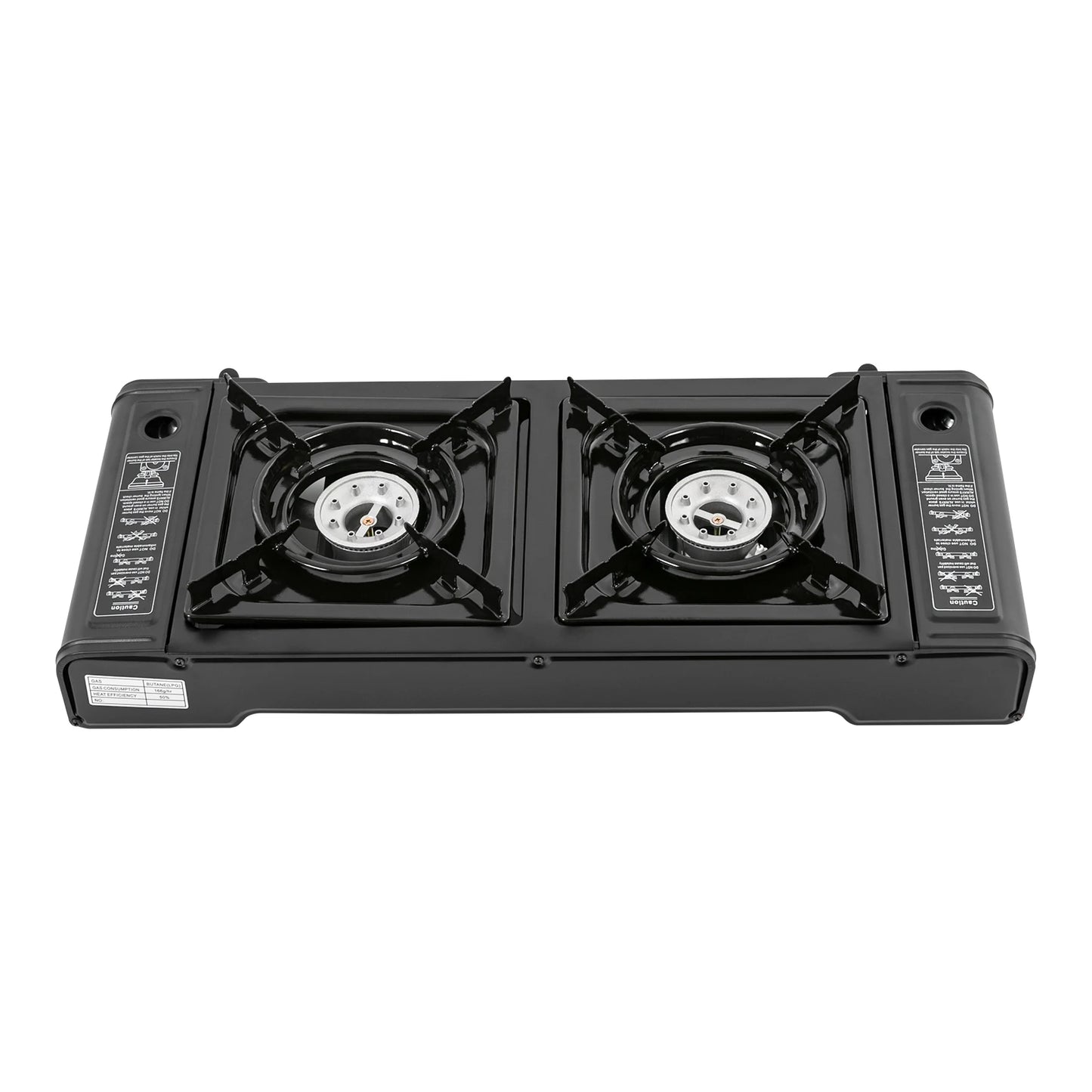 Portable Camping Stove With Grill Two Burners Non Stick - Great Outdoors and More 25