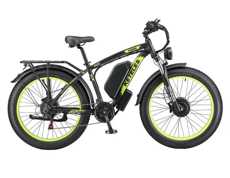 Electric Bicycle KETELES K800 2000W High Power Motor 48V 23Ah Battery Adult Electric Bike 26 Inch Tire Mountain Off-Road Ebike
