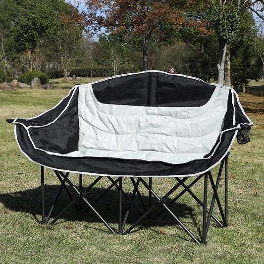 Double Seat Collapsible Chair with Cup Holder for Camping - Great Outdoors and More 25