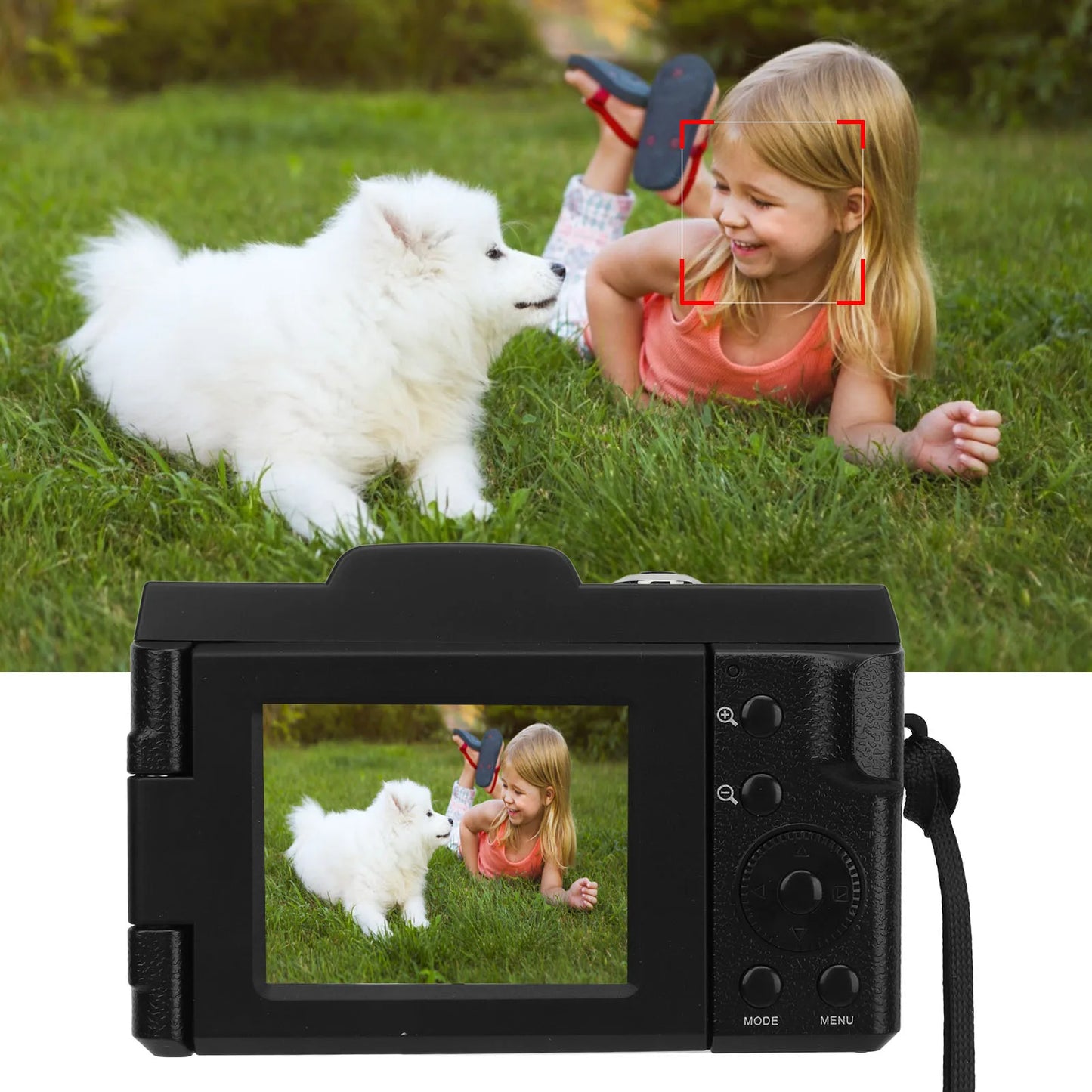 1080P Digital Camera 16MP HD Smart SLR Camera for Photography with Zoom Lens and SD Card Support