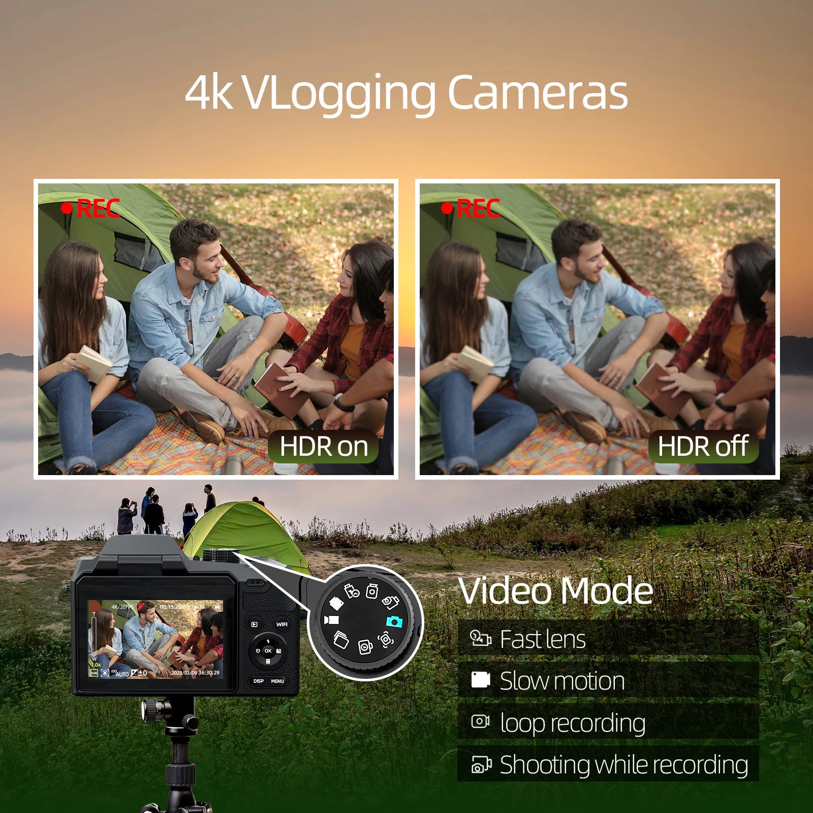 Digital Camera 4K 64MP 16X Flip Camera for YouTube Beginners - Great Outdoors and More 25