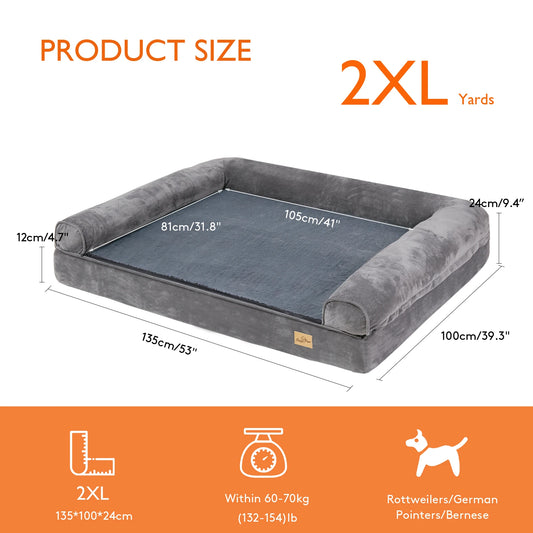 Dog Bed Extra Large Orthopedic Pet Mattress Cushion Soft Foam - Great Outdoors and More 25