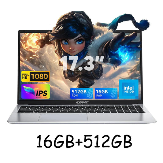 Acemagic 17.3 Laptop Quad Core Intel N95 16GB RAM 512GB - Great Outdoors and More 25