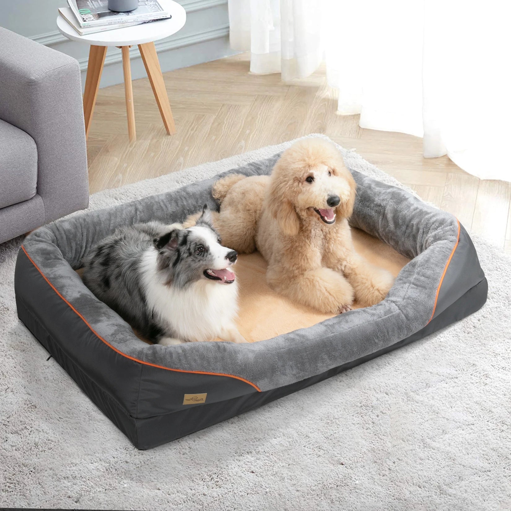 Large Dog Bed Soft Comfortable Anti Allergy Warm Fleece Removable Washable Cover Pet Bed Waterproof - Great Outdoors and More 25